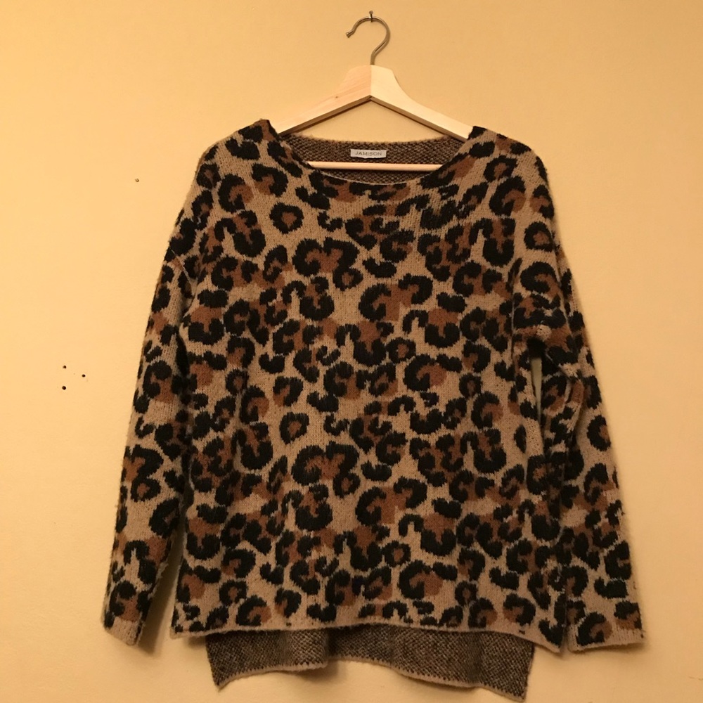 Jamison Leopard Print Sweater - image 2